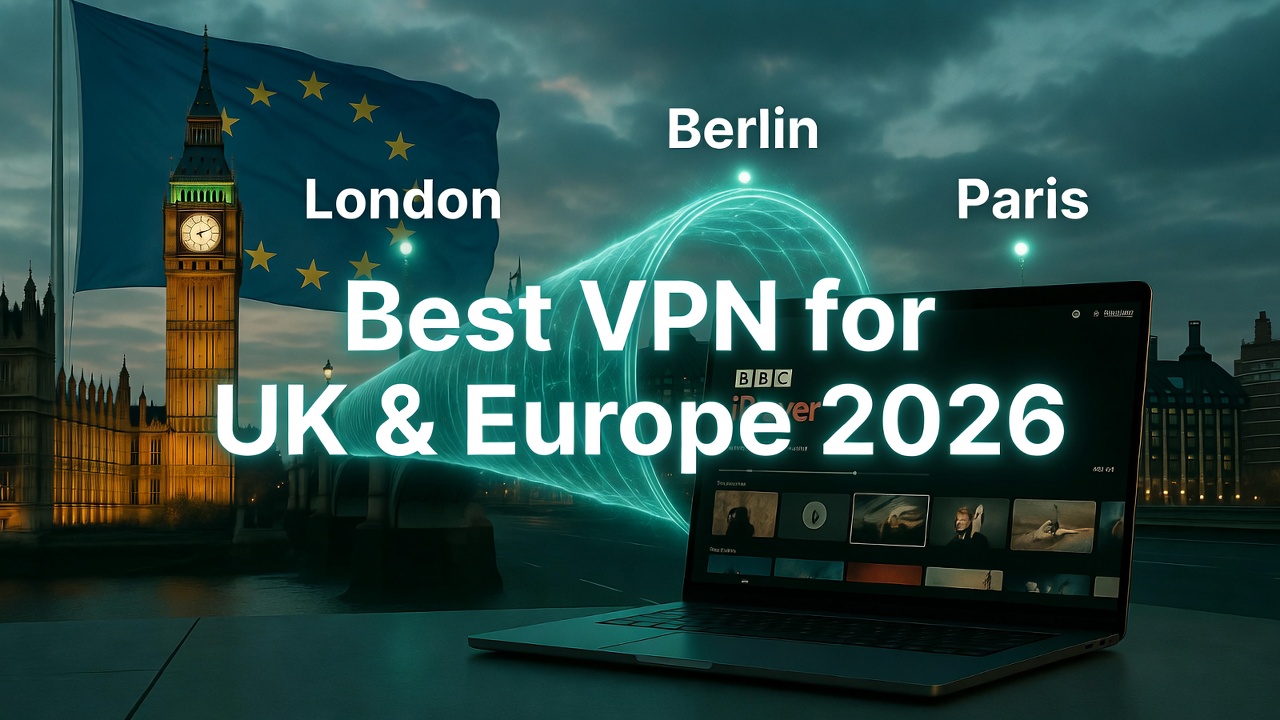 Best VPN for UK & Europe 2026 – BBC iPlayer, ITV, DAZN & Low Latency